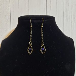 Hamsa earrings